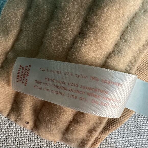 Cacique 40H Bra Lightly Lined T Shirt Bra No Wire Nude Tan Wireless Lane Bryant - Picture 7 of 10